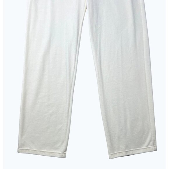 Jones New York Signature Womens Velour Ivory Cotton-Blend Lounge Pants Medium - Picture 9 of 11